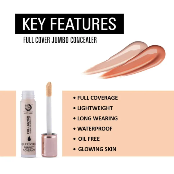 MATT Look Full Cover Jumbo Concealer - Natural CL11 | Oil Control | Perfect Coverage - Image 3