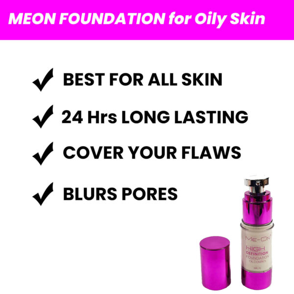 meon foundation for oily skin