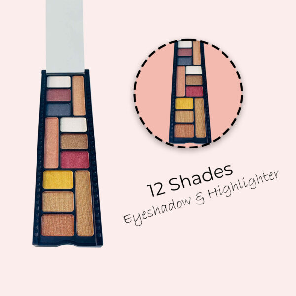 half n half eyeshadow and highlighter palette