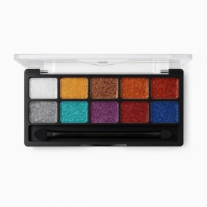 MARS 10 Colors Compact Glitter Eyeshadow Palette | Long Wear | 18g