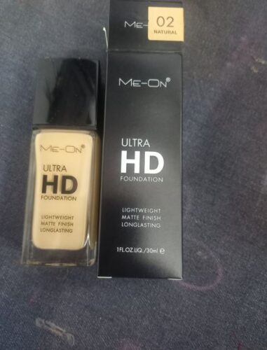 ME-ON Ultra HD Foundation - 02 Natural | Invisible Coverage | Medium to Full Coverage | Natural Finish | 30ml photo review