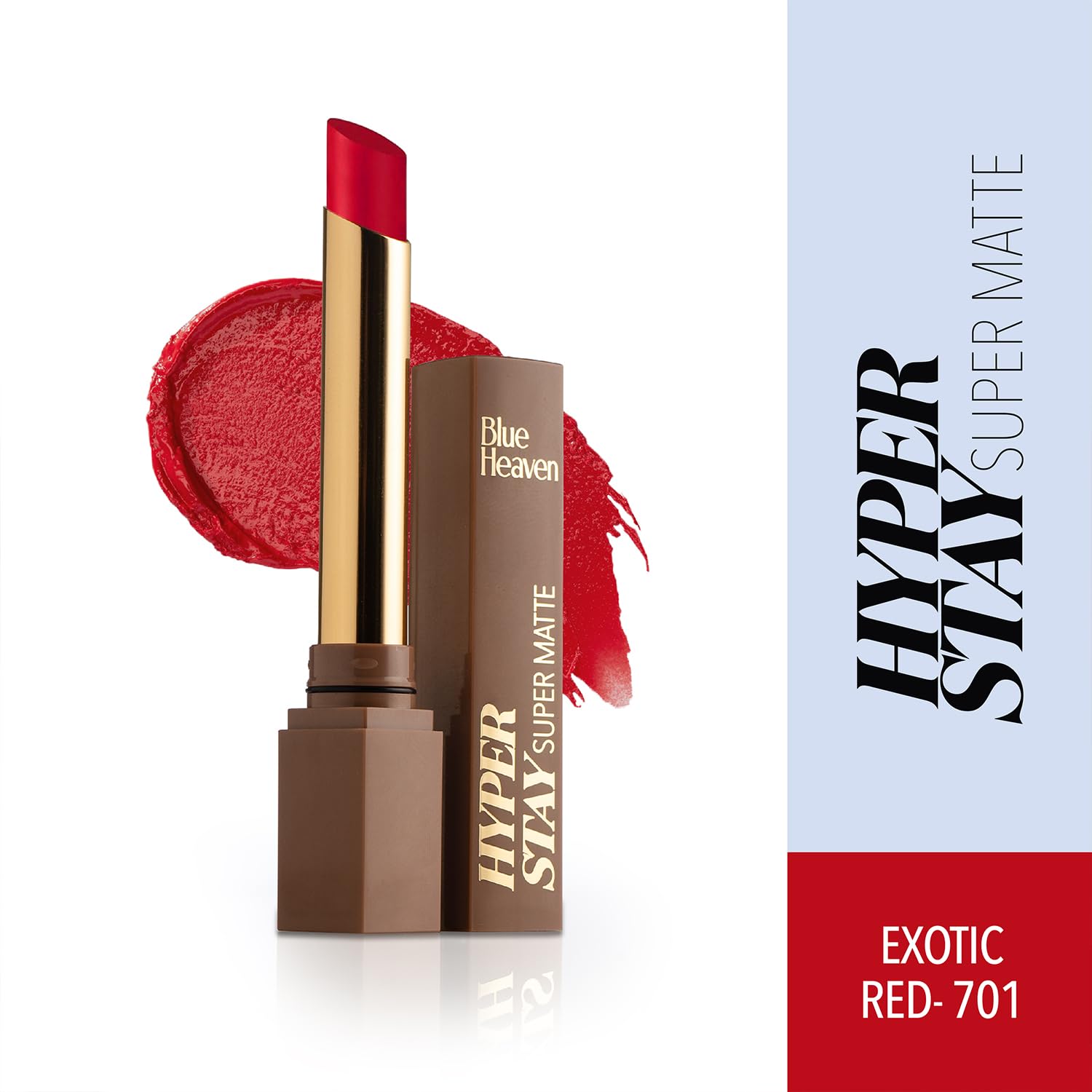 Blue Heaven Hyper Stay Super Matte Lipstick Exotic Red 701