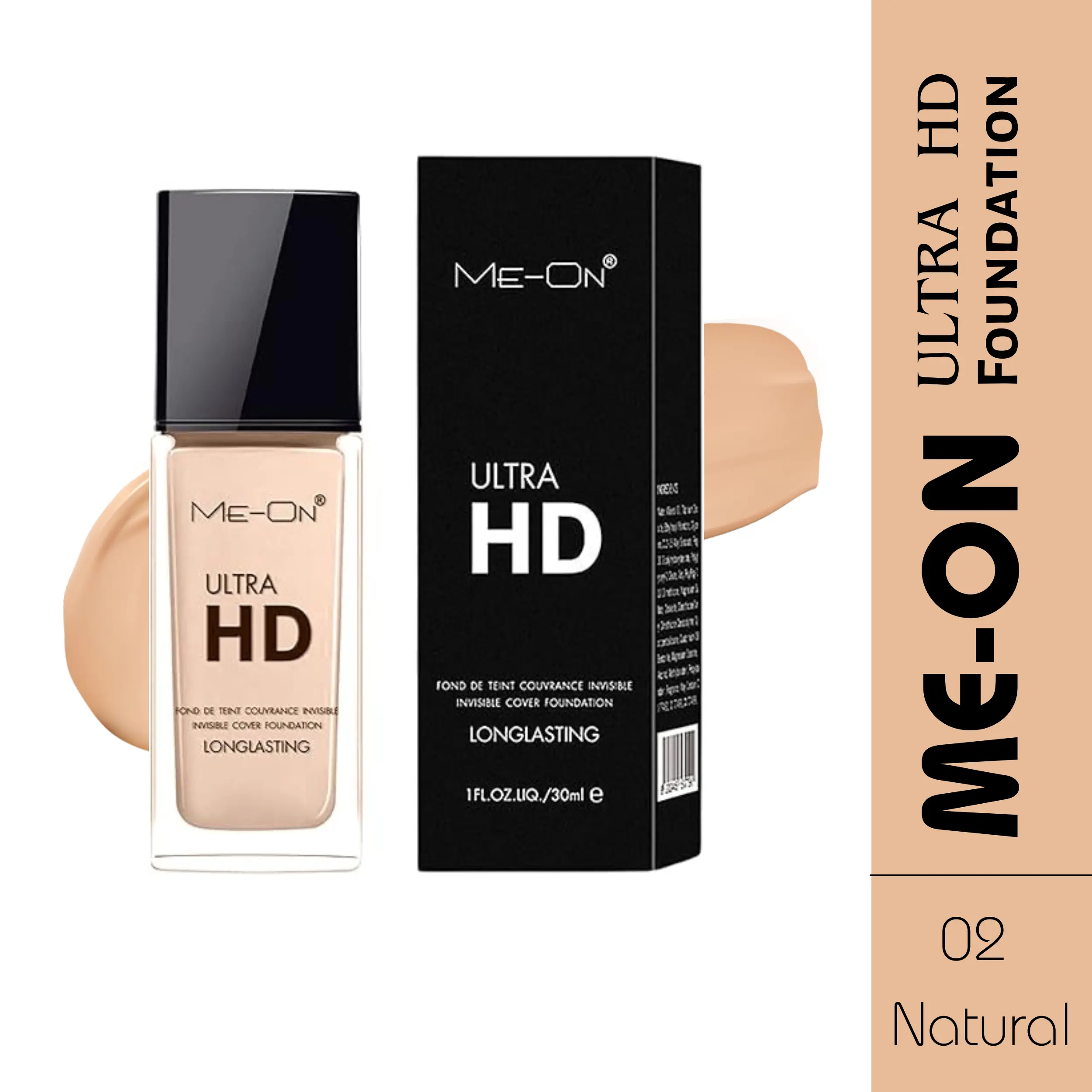 ME-ON Ultra HD Foundation 02 Natural