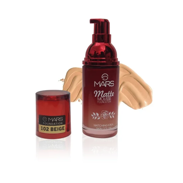MARS Matte Mousse Foundation 102 Beige - 60ml