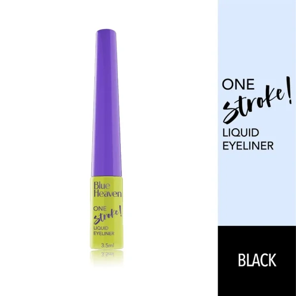 Blue Heaven One Stroke Black Liquid Eyeliner 3.5ml