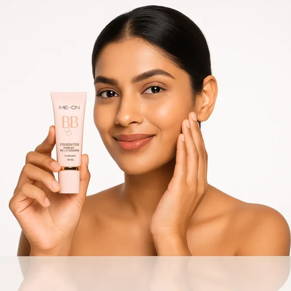 ME-ON BB Foundation Silky Nude Makeup Cream Application