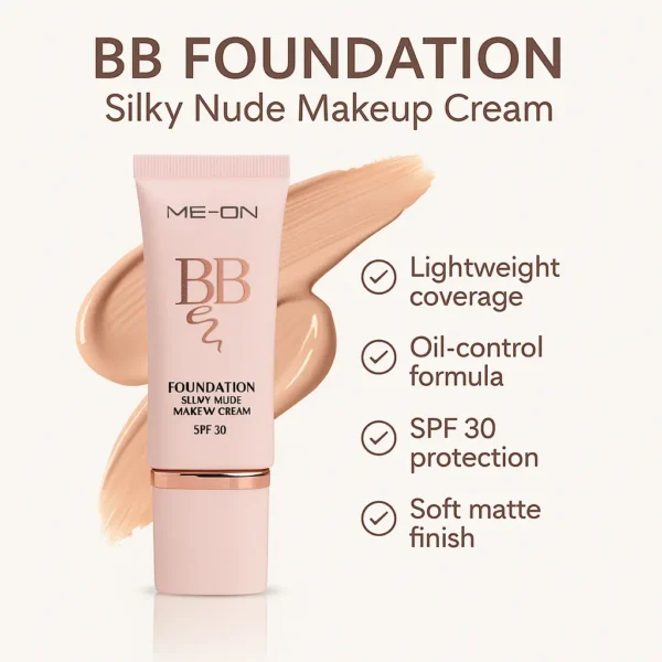 ME-ON BB Foundation Silky Nude Makeup Cream features