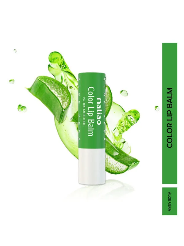 maliao color lip balm aloe vera 24 hr moisture