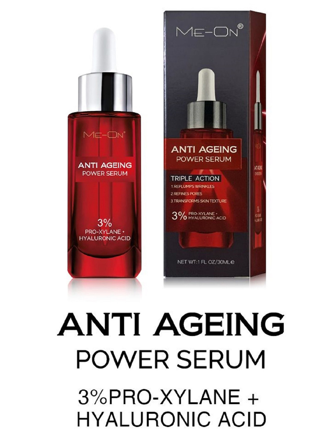 Anti Ageing Face Serum With 3% Pro Xylane and Hyaluronic Acid