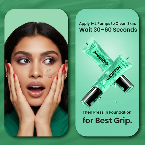 ME-ON Grippin’ Face Primer – 24-Hour Makeup Grip with Niacinamide & Vitamin B5 | Hydrating, Oil-Control & Pore-Smoothing Base (30ml) - Image 2