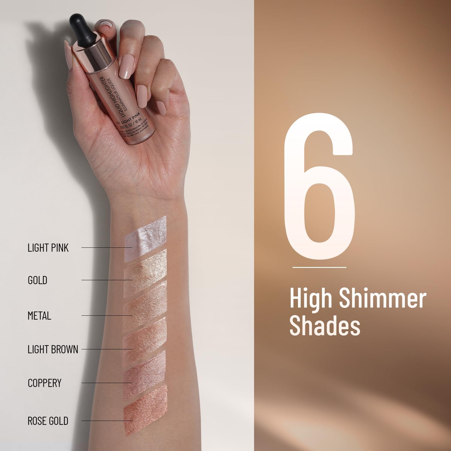 Swiss Beauty Drop & Glow Liquid Highlighter - 01 Light Pink | Dewy Finish | 18ml - Image 6