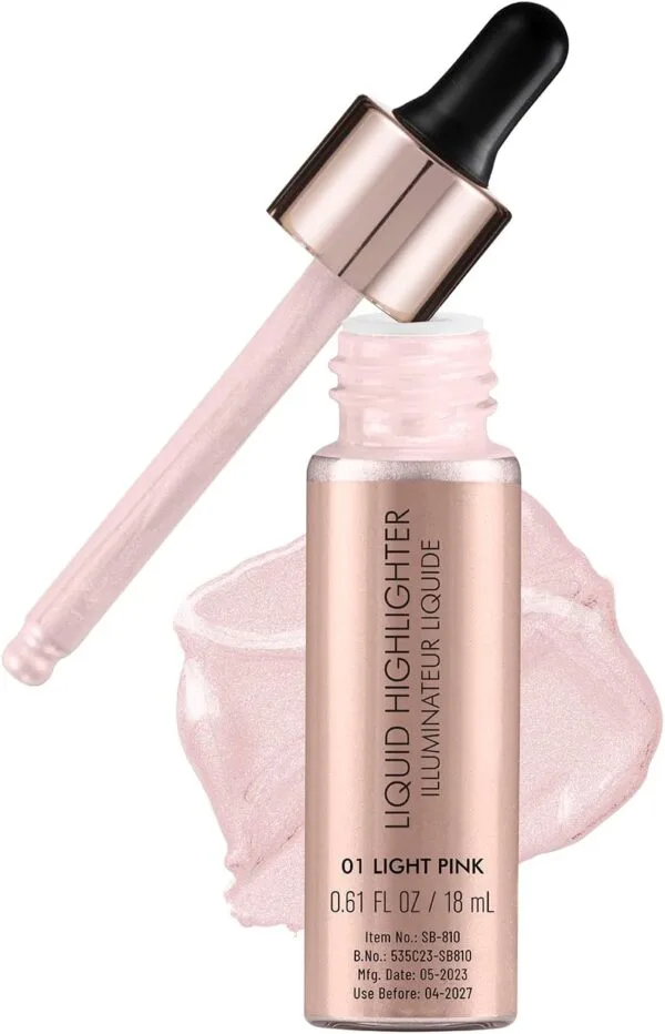 Swiss Beauty Liquid Highlighter – Illuminating Face & Body Makeup for a Natural, Pearl-Like Glow (18ml)