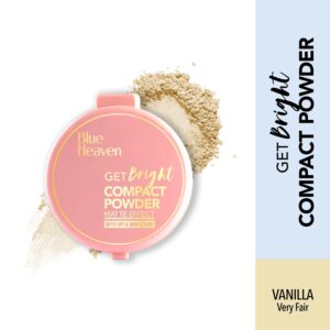 Blue Heaven Compact Powder with SPF Protection – Long-Wear Matte Finish & Sun Defense Formula