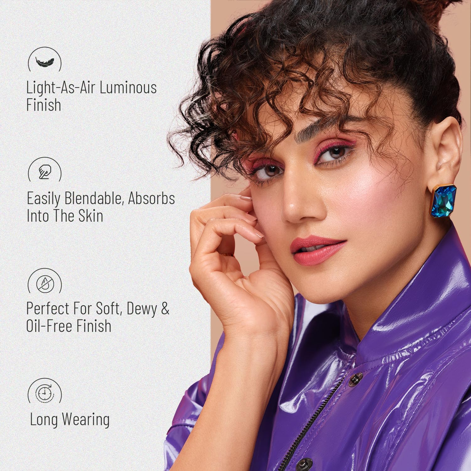 Swiss Beauty Drop & Glow Liquid Highlighter - 01 Light Pink | Dewy Finish | 18ml - Image 8