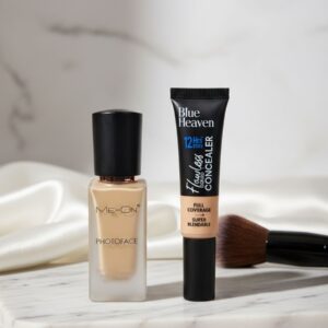 ME-ON Photoface Foundation + Blue Heaven Waterproof Concealer