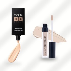 MARS BB Cream Foundation & ME-ON Superlast Concealer Makeup Combo