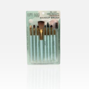 Elpis Gold 8-Piece Professional Makeup Brush Set – Precision Beauty Tool Kit