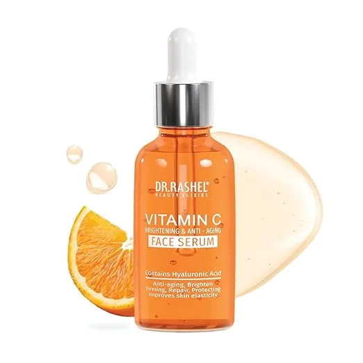 Dr Rashel 50ml Vitamin C Face Serum glass dropper bottle