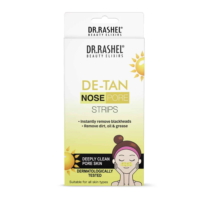 Blackhead and tan removal nose strips enriched with Tea Tree and Aloe Vera