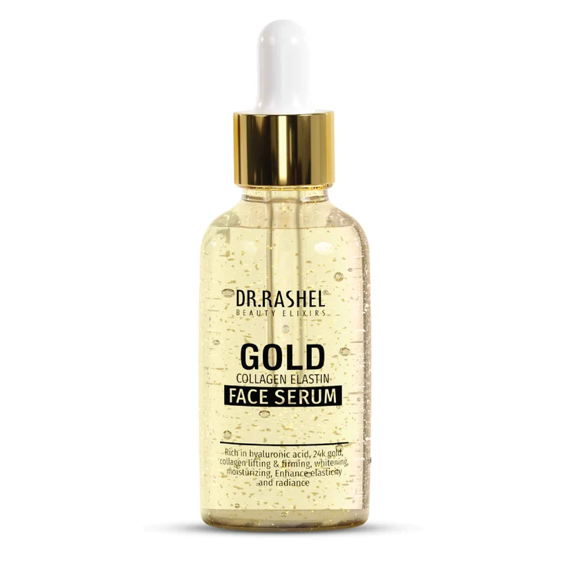 Dr Rashel 30ml Gold Face Serum dropper bottle with 24K gold particles