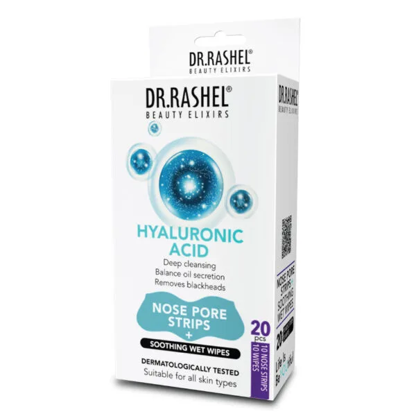 Dr. Rashel Hyaluronic Acid Nose Pore Cleansing Strips (10 Strips) – Hydrating Blackhead & Impurity Remover