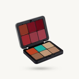 MARS Cover Rangers All-in-One Palette open pan showing 12 cream corrector, concealer, contour, and blush shades