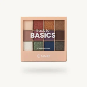 MARS Back to Basics Eyeshadow Palette open view displaying neutral matte and shimmer shades