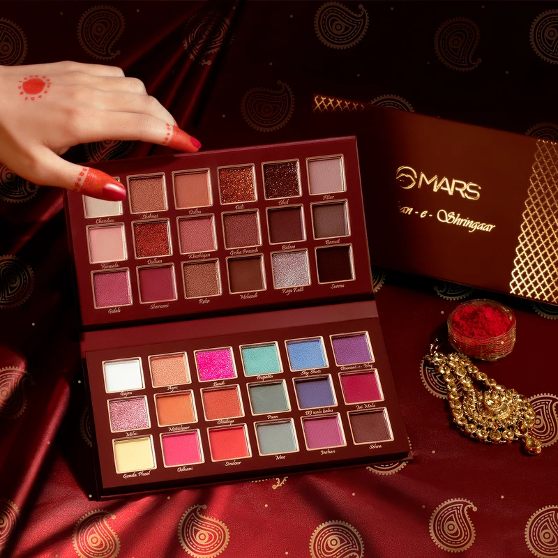 MARS Jashan-e-Shringaar 36 Color Eyeshadow Palette | Highly Pigmented Matte & Shimmer Eye Palette - Image 3