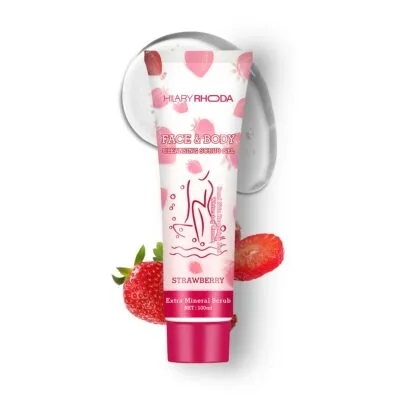 Hilary Rhoda Face & Body Cleansing Scrub Gel – Strawberry Sweetness
