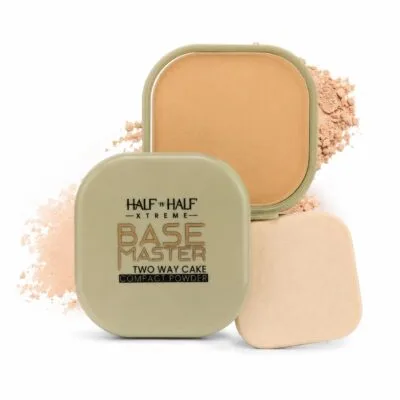 Half N Half Xtreme Base Master Two Way Cake Compact Powder 04 Beige