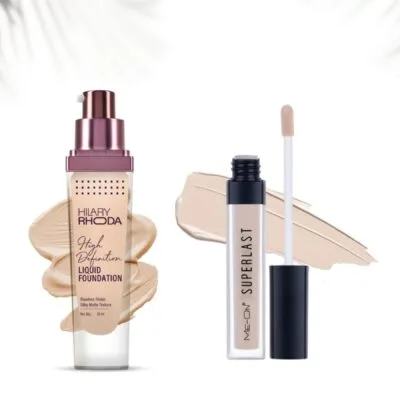 Hilary Rhoda HD Foundation and ME-ON Superlast Liquid Concealer Combo